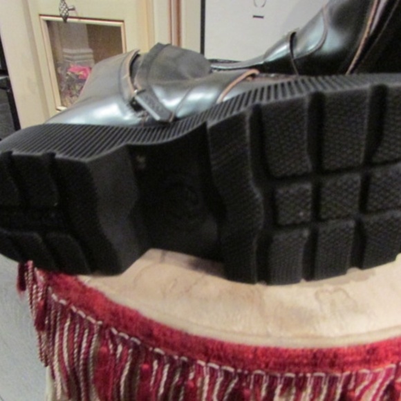 Gucci women's above ankle leather zipper platform boots Sz 39.5 - Picture 11 of 16